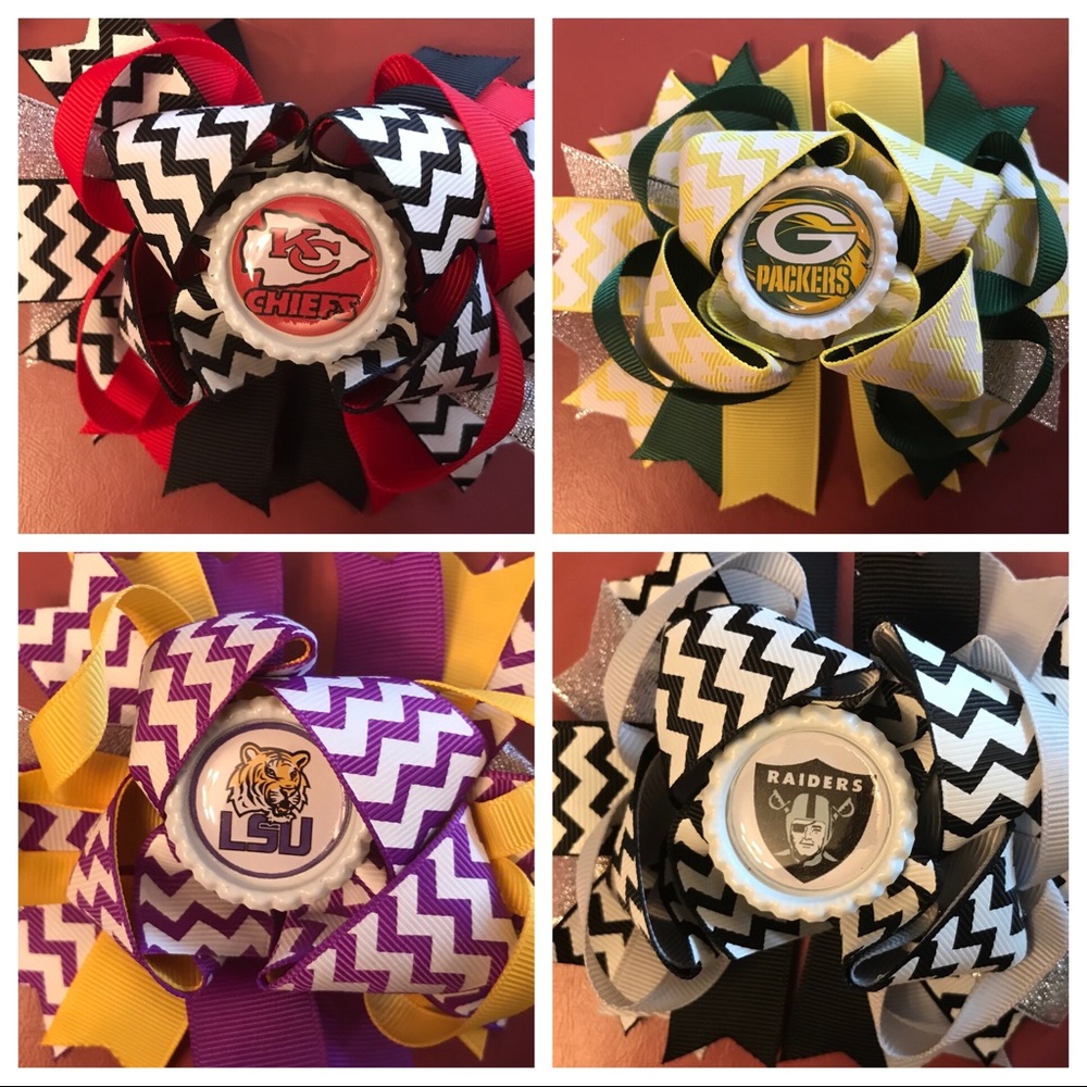 Sports Team Hairbows